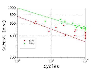 S-N curves CX TMS/STM